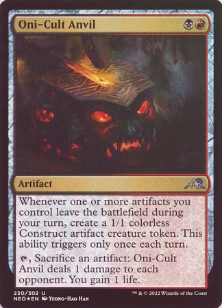 Oni Cult Anvil 230 302 Foil Kamigawa Neon Dynasty Foil Singles Oni Cult Anvil 230 302 Foil Kamigawa Neon Dynasty Foil Singles