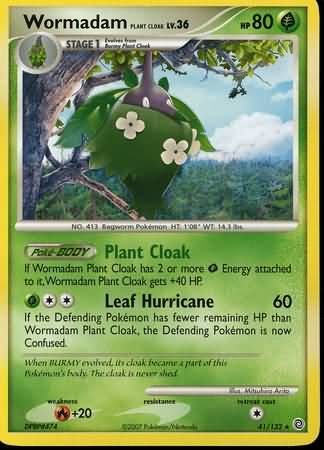 Wormadam Plant Cloak 41 132 Rare Diamond Pearl Secret Wonders Singles Wormadam Plant Cloak 41 132 Rare Diamond Pearl Secret Wonders Singles