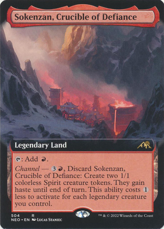 Sokenzan Crucible of Defiance 504 Extended Art Kamigawa Neon Dynasty Collector Booster Singles Sokenzan Crucible of Defiance 504 Extended Art Kamigawa Neon Dynasty Collector Booster Singles