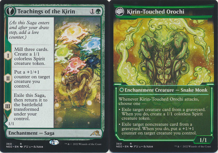 Teachings of the Kirin Kirin Touched Orochi 360 Showcase Soft Glow Frame Kamigawa Neon Dynasty Collector Booster Singles Teachings of the Kirin Kirin Touched Orochi 360 Showcase Soft Glow Frame Kamigawa Neon Dynasty Collector Booster Singles