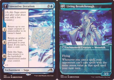 Inventive Iteration Living Breakthrough 355 Showcase Soft Glow Frame Foil Kamigawa Neon Dynasty Collector Booster Foil Singles Inventive Iteration Living Breakthrough 355 Showcase Soft Glow Frame Foil Kamigawa Neon Dynasty Collector Booster Foil Singles