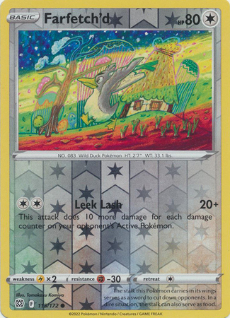 45/68 Farfetch'd, Uncommon Reverse Holo Card