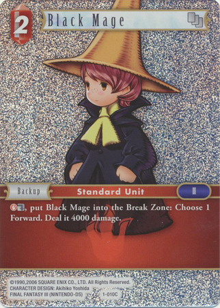 Black Mage 1 010C Common Foil Opus 1 Wave 1 Printing Black Mage 1 010C Common Foil Opus 1 Wave 1 Printing
