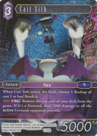 Cait Sith 1 131R Rare Foil Opus 1 Wave 1 Printing Opus I Wave I Printing Cait Sith 1 131R Rare Foil Opus 1 Wave 1 Printing Opus I Wave I Printing