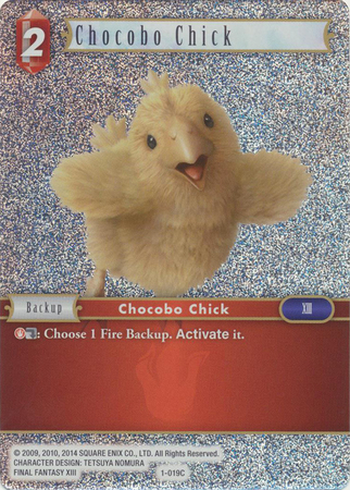 Chocobo Chick 1 019C Common Foil Opus 1 Wave 1 Printing Opus I Wave I Printing Chocobo Chick 1 019C Common Foil Opus 1 Wave 1 Printing Opus I Wave I Printing
