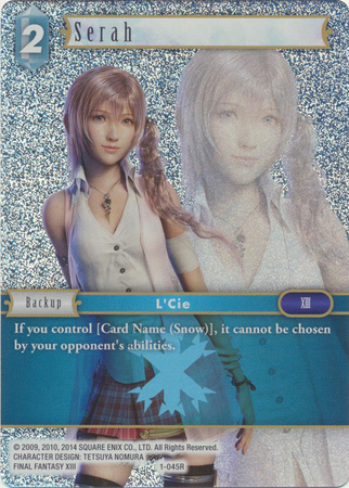 Serah 1 045R Rare Foil Opus 1 Wave 1 Printing Opus I Wave I Printing Serah 1 045R Rare Foil Opus 1 Wave 1 Printing Opus I Wave I Printing