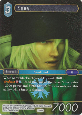 Snow 1 194S Starter Foil Opus 1 Wave 1 Printing Snow 1 194S Starter Foil Opus 1 Wave 1 Printing