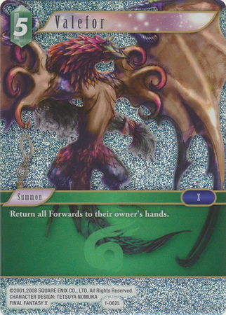 Valefor 1 062L Legend Foil Opus 1 Wave 1 Printing Opus I Wave I Printing Valefor 1 062L Legend Foil Opus 1 Wave 1 Printing Opus I Wave I Printing