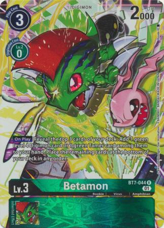 Betamon Alternate Art BT7 044 R Rare Betamon Alternate Art BT7 044 R Rare