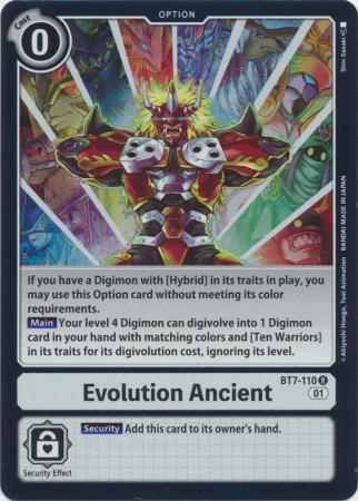 Evolution Ancient BT7 110 R Rare Evolution Ancient BT7 110 R Rare