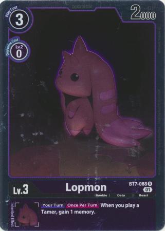Lopmon Alternate Art BT7 068 R Rare Lopmon Alternate Art BT7 068 R Rare