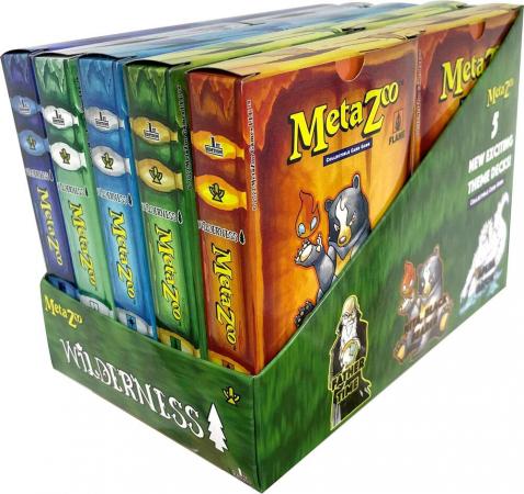 MetaZoo Wilderness 1st Edition Display of 10 Theme Decks Wilderness Sealed Product MetaZoo Wilderness 1st Edition Display of 10 Theme Decks Wilderness Sealed Product