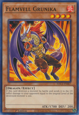 Flamvell Grunika HAC1 EN067 Common 1st Edition Hidden Arsenal Chapter 1 1st Edition Singles Flamvell Grunika HAC1 EN067 Common 1st Edition Hidden Arsenal Chapter 1 1st Edition Singles