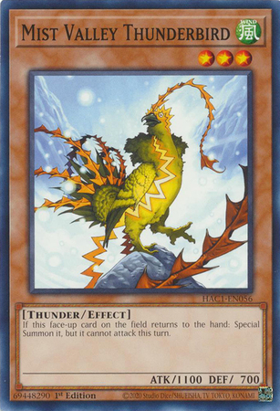 Mist Valley Thunderbird HAC1 EN056 Common 1st Edition Mist Valley Thunderbird HAC1 EN056 Common 1st Edition