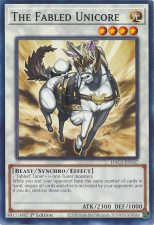 The Fabled Unicore HAC1 EN147 Common 1st Edition 