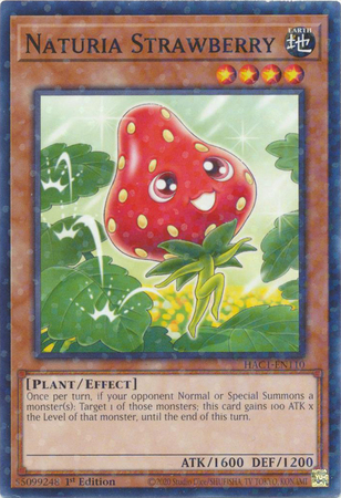 Naturia Strawberry HAC1 EN110 Duel Terminal Common Parallel 1st Edition Hidden Arsenal Chapter 1 1st Edition Singles Naturia Strawberry HAC1 EN110 Duel Terminal Common Parallel 1st Edition Hidden Arsenal Chapter 1 1st Edition Singles
