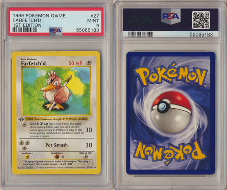 Card Farfetch'd 27/102 Pokemon Original