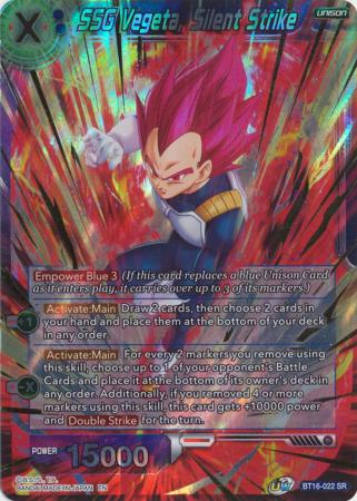 SSG Vegeta Silent Strike BT16 022 Super Rare SSG Vegeta Silent Strike BT16 022 Super Rare