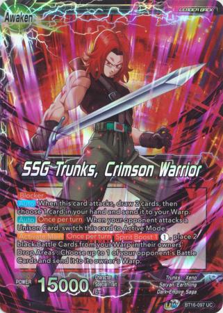 SSG Trunks, Power Awakened (SPR) - Realm of the Gods - Dragon Ball Super CCG