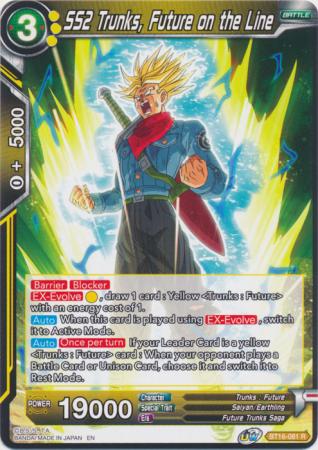 SS2 Trunks Future on the Line BT16 081 Rare UW Series 7 Realm of the Gods Singles SS2 Trunks Future on the Line BT16 081 Rare UW Series 7 Realm of the Gods Singles