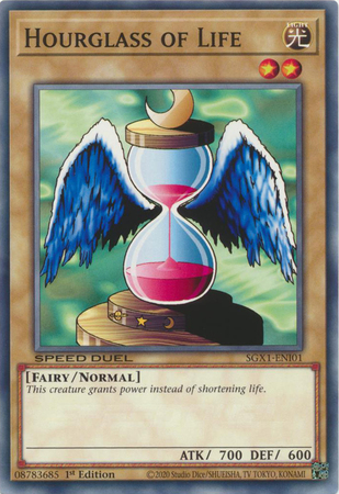 Hourglass of Life SGX1 ENI01 Common 1st Edition Speed Duel GX Duel Academy Box Singles Hourglass of Life SGX1 ENI01 Common 1st Edition Speed Duel GX Duel Academy Box Singles