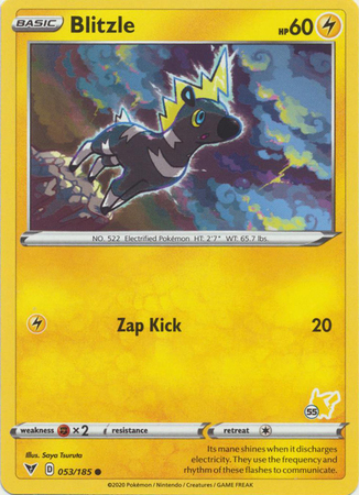 Blitzle 053 185 Pikachu Deck Pikachu Symbol 55 Blitzle 053 185 Pikachu Deck Pikachu Symbol 55