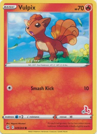 Vulpix 029 264 Cinderace Deck Cinderace Symbol 31 Vulpix 029 264 Cinderace Deck Cinderace Symbol 31