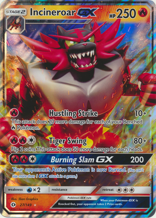 Incineroar GX - Pokemon Oversized Cards - Pokemon | TrollAndToad