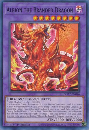 Albion the Branded Dragon SDAZ EN046 Common 1st Edition Structure Deck Albaz Strike 1st Edition Singles Albion the Branded Dragon SDAZ EN046 Common 1st Edition Structure Deck Albaz Strike 1st Edition Singles