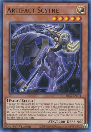 Artifact Scythe SDAZ EN011 Common 1st Edition Structure Deck Albaz Strike 1st Edition Singles Artifact Scythe SDAZ EN011 Common 1st Edition Structure Deck Albaz Strike 1st Edition Singles