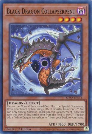 Black Dragon Collapserpent SDAZ EN013 Common 1st Edition Structure Deck Albaz Strike 1st Edition Singles Black Dragon Collapserpent SDAZ EN013 Common 1st Edition Structure Deck Albaz Strike 1st Edition Singles