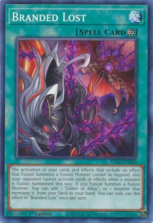 Branded Lost SDAZ EN020 Common 1st Edition Structure Deck Albaz Strike 1st Edition Singles Branded Lost SDAZ EN020 Common 1st Edition Structure Deck Albaz Strike 1st Edition Singles