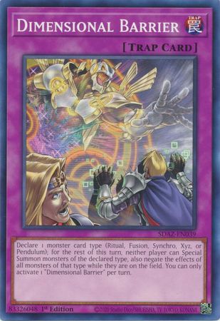 Dimensional Barrier SDAZ EN039 Common 1st Edition Structure Deck Albaz Strike 1st Edition Singles Dimensional Barrier SDAZ EN039 Common 1st Edition Structure Deck Albaz Strike 1st Edition Singles
