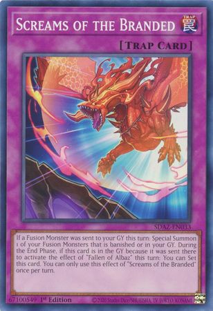 Screams of the Branded SDAZ EN033 Common 1st Edition Structure Deck Albaz Strike 1st Edition Singles Screams of the Branded SDAZ EN033 Common 1st Edition Structure Deck Albaz Strike 1st Edition Singles