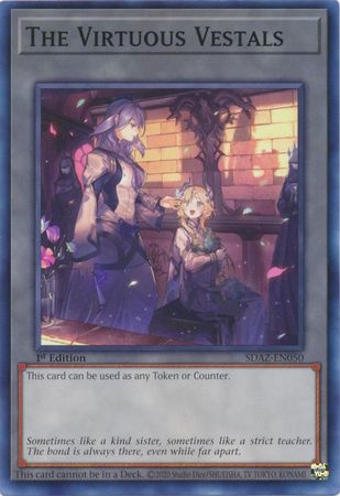 The Virtuous Vestals SDAZ EN050 Common 1st Edition Structure Deck Albaz Strike 1st Edition Singles The Virtuous Vestals SDAZ EN050 Common 1st Edition Structure Deck Albaz Strike 1st Edition Singles