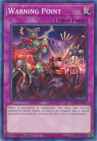 Warning Point SDAZ EN037 Common 1st Edition Structure Deck Albaz Strike 1st Edition Singles Warning Point SDAZ EN037 Common 1st Edition Structure Deck Albaz Strike 1st Edition Singles