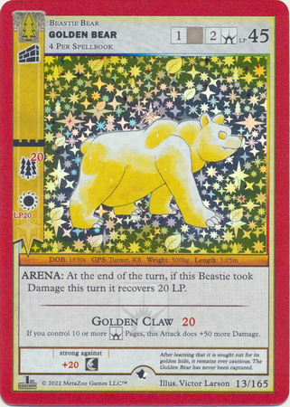 Golden Bear 13 165 Gold Holo 1st Edition Wilderness 1st Edition Singles Golden Bear 13 165 Gold Holo 1st Edition Wilderness 1st Edition Singles
