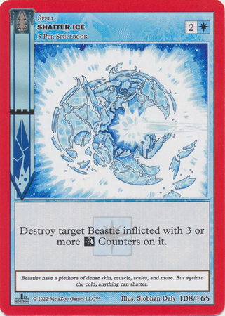 Shatter Ice 108 165 Silver 1st Edition Wilderness 1st Edition Singles Shatter Ice 108 165 Silver 1st Edition Wilderness 1st Edition Singles