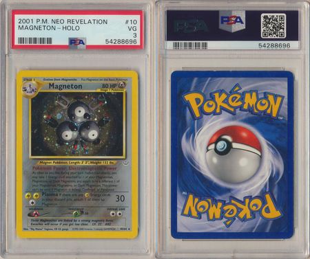 Magneton 10 64 PSA 3 VG Holo Unlimited Neo Revelation 8696 PSA Graded Pokemon Cards Magneton 10 64 PSA 3 VG Holo Unlimited Neo Revelation 8696 PSA Graded Pokemon Cards