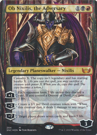 Ob Nixilis the Adversary 284 Alternate Art Borderless Ob Nixilis the Adversary 284 Alternate Art Borderless