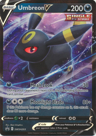 V Heroes Tin: Umbreon V SWSH203 - Pokemon TCG Live Code – Card