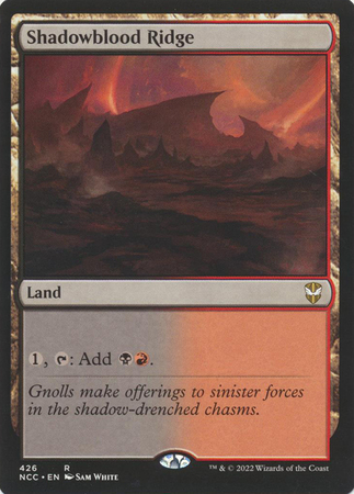Shadowblood Ridge 426 Streets of New Capenna Commander Singles Shadowblood Ridge 426 Streets of New Capenna Commander Singles