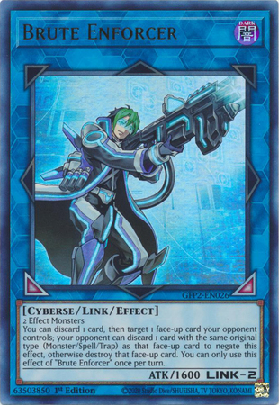Brute Enforcer GFP2 EN026 Ultra Rare 1st Edition Ghosts From The Past The 2nd Haunting 1st Edition Singles Brute Enforcer GFP2 EN026 Ultra Rare 1st Edition Ghosts From The Past The 2nd Haunting 1st Edition Singles