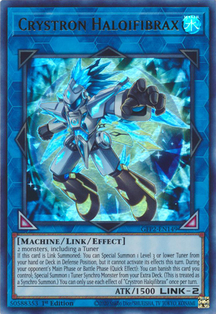 Crystron Halqifibrax GFP2 EN149 Ultra Rare 1st Edition Crystron Halqifibrax GFP2 EN149 Ultra Rare 1st Edition