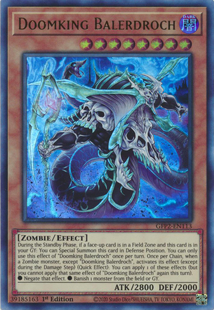 Doomking Balerdroch GFP2 EN113 Ultra Rare 1st Edition Ghosts From The Past The 2nd Haunting 1st Edition Singles Doomking Balerdroch GFP2 EN113 Ultra Rare 1st Edition Ghosts From The Past The 2nd Haunting 1st Edition Singles