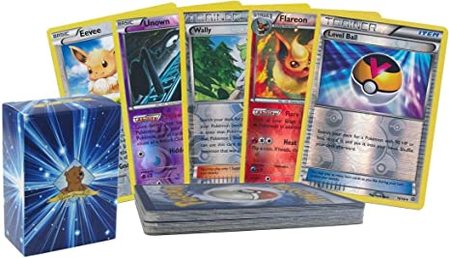 25 Assorted Pokemon Reverse Holos with Golden Groundhog TCG Deck Box