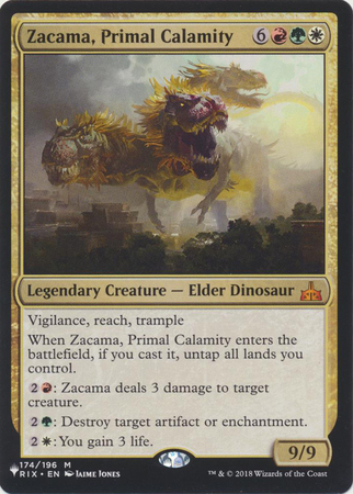Zacama Primal Calamity 174 196 The List Zacama Primal Calamity 174 196 The List