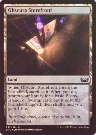 Obscura Storefront 252 281 Foil Obscura Storefront 252 281 Foil