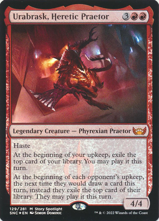Urabrask Heretic Praetor 129 281 Foil Urabrask Heretic Praetor 129 281 Foil