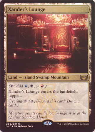 Xander s Lounge 260 281 Foil Xander s Lounge 260 281 Foil